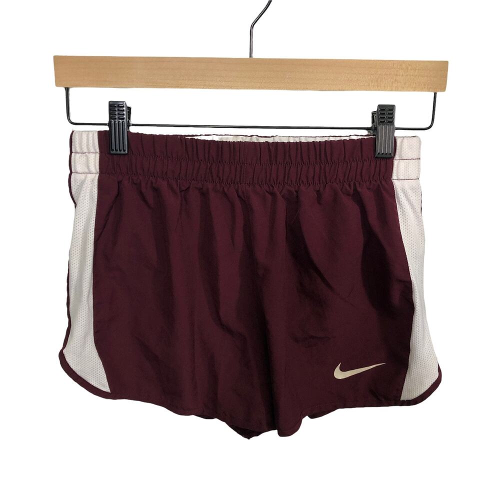 Nike Women's Dri-Fit running shorts burgundy red SIZE Small